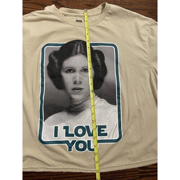 Disney Parks Star Wars Princess Leia I Love You Adult Shirt Sz 2XL SOFT COMFY - Picture 8 of 8